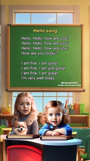 Hello song for kids
