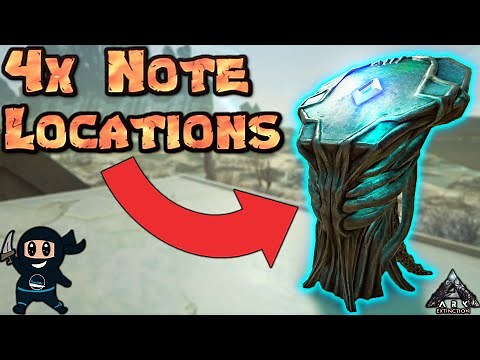 All 4x Extinction Notes Ark Survival Evolved