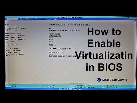 Virtual machine Windows 10 tutorial " Enable VM in your Computer BIOS" Free & Easy