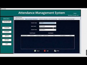 Attendance Management System Project in Java