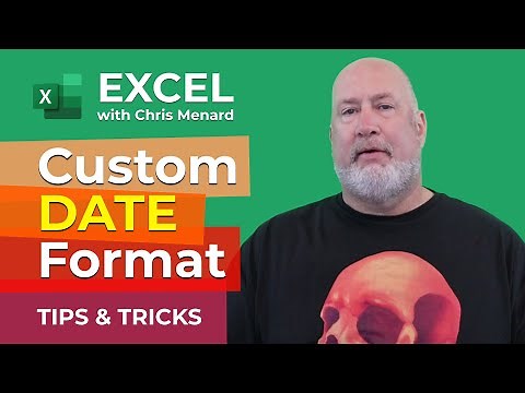 Excel - Format a date the way you want - Custom date formats