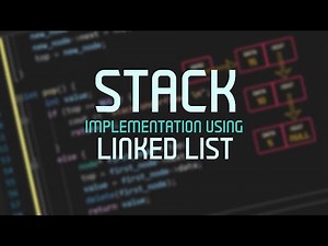 شرح stack implementation using linked list in c++