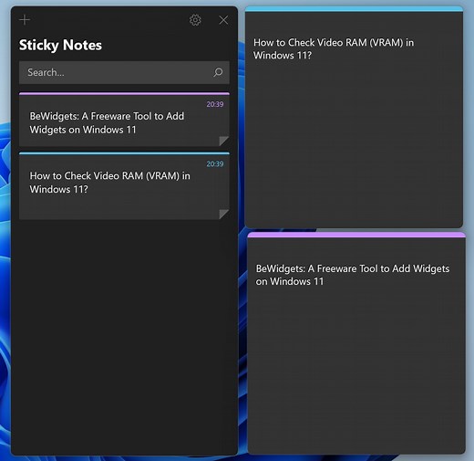 How to Uninstall or Reinstall Sticky Notes in Windows 11?