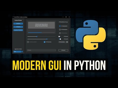 Modern Graphical User Interfaces in Python