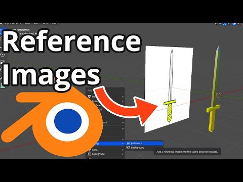 How to use REFERENCE IMAGES in Blender 2.9 🖼️ (Create a Low Poly Model)