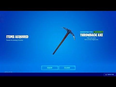 HOW to REDEEM THE THROWBACK AXE RIGHT NOW! (OG Pickaxe in Fortnite for FREE!)
