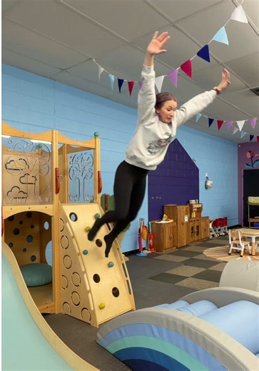 Dangerous things kids have done in the playroom… new toy addition 😵‍💫 #grandmasplayroom #indoorplayground