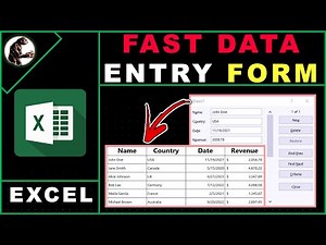 How to Create Form to Enter Data in Excel