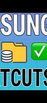 How To Add File/Folder Shortcuts To Homescreen On Samsung Galaxy Phones