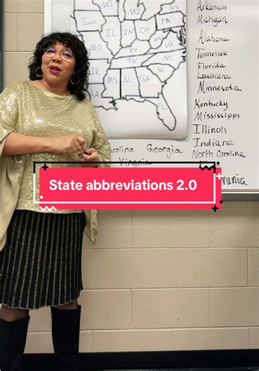 Master Eastern U.S. States and Abbreviations with Ms. James