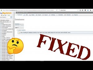 There is no create new database option in phpmyadmin