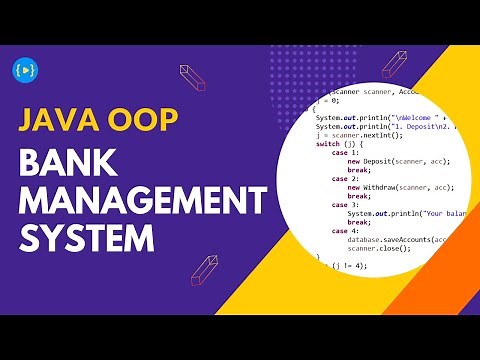 Bank Management System using Java Object Oriented Programming (OOP) (Part 1)