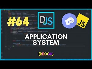 #64 Advanced Application Bot System | discord.js tutorials