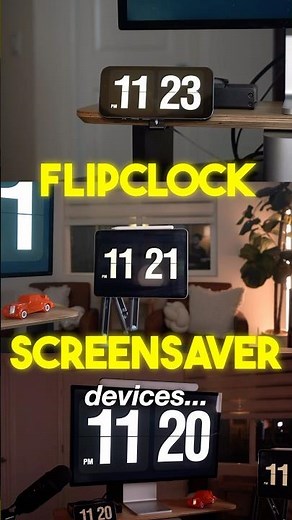 👇How to get the viral flipclock screensaver…