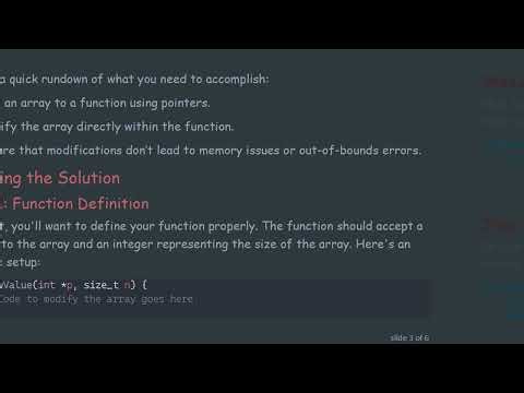 Mastering C Pointers: Inserting New Values in Arrays