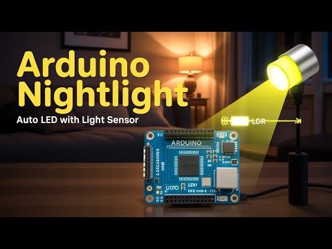 Arduino Night Light | Auto LED Brightness with Photoresistor Sensor