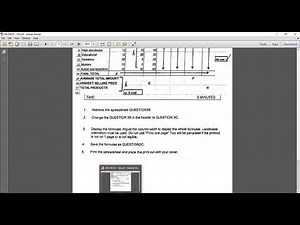 Computer Practice N4 - QUESTION 3C SHOW FORMULA MS EXCEL