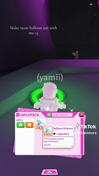 Creating a Neon Balloon Unicorn in Adopt Me