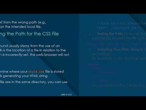 How to Properly Link CSS to HTML Generated with JavaScript