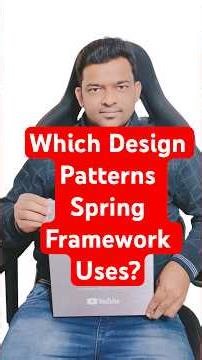 Which design patterns does the Spring Framework use #java #springplatform #javainterview #coding