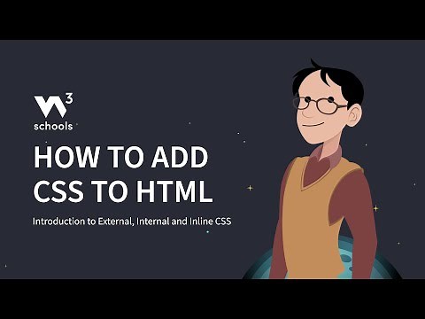 CSS - How to add CSS to HTML - W3Schools.com