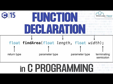 Declaration of Function in C Programming with Examples | C Programming Rules Tutorial