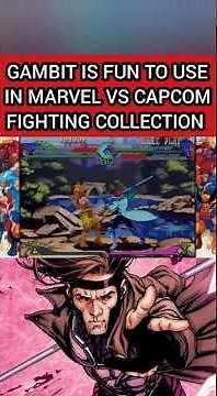 GAMBIT Marvel Vs Capcom Collection Gameplay! #marvel