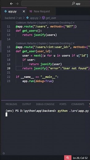 Build a CRUD API with Flask in 5 Minutes Quick Python Backend Tutorial p3 #python