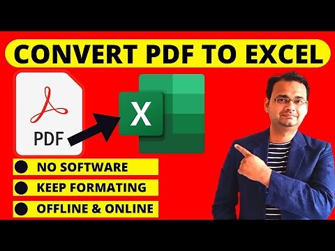 How to Convert PDF to Excel │PDF to XLSX Without Losing Formatting (Online & Offline)