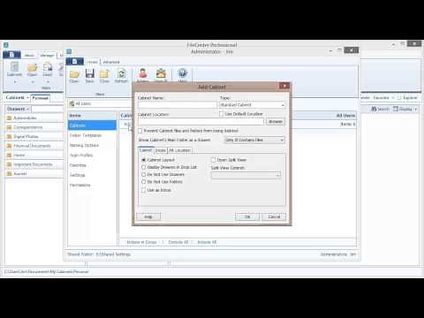 FileCenter Tutorial - Network Administration Part 1, Shared Settings