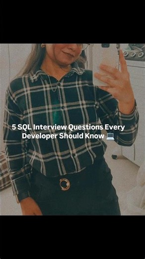 5 SQL interview questions every developer should know 💻 Save this for interview prep! #interview