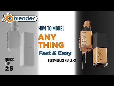 How to Model Any Objects in Blender (Quick Blender Tip 25 )