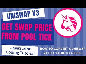 Get Price from Tick for Uniswap V3 Pool | JavaScript Coding Tutorial