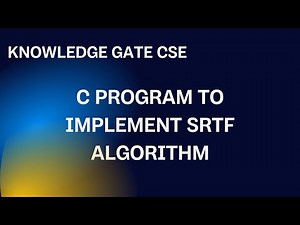 C program to implement SRTF || Pre emptive shortest job first