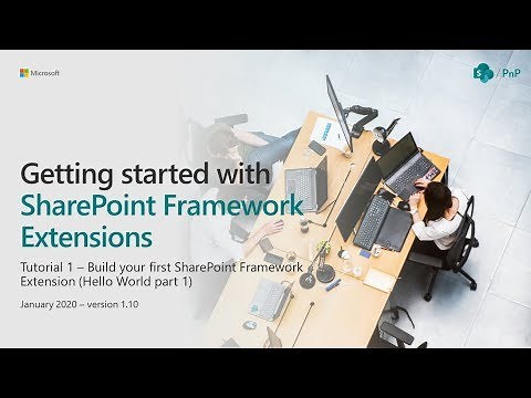 Build your first SharePoint Framework Extension (Hello World part 1)