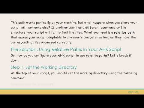 How to Reference Files in the Current Directory with AutoHotKey Easily