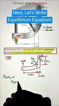 Bolt Tension Problem SOLVED! Forces at Smooth Surfaces A & B Explained FAST 🚀 #Statics