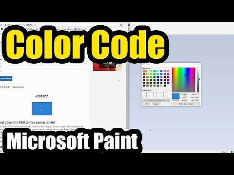How to find the Code of a Color? (RGB and Hex formats, Print Screen, Windows 10 Paint)