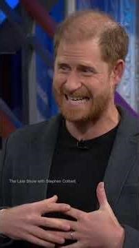 #PrinceHarry made a surprise appearance on #StephenColbert's late night show taking a jab at #Trump