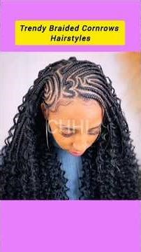 Trendy Braided Cornrows Hairstyles | Stunning Hair Braiding Ideas #shorts