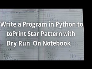Python printing Program - Printing star(*)pattern