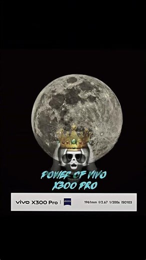 Vivo X300 Pro Crazy Moon Zoom Test 🔭🌕 | Unbelievable Detail! #tech_295