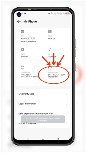 Android-এ Developer Options চালু করুন | ⚡ ✅ #shorts