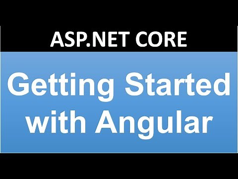 Getting Started with Angular ASPNET CORE