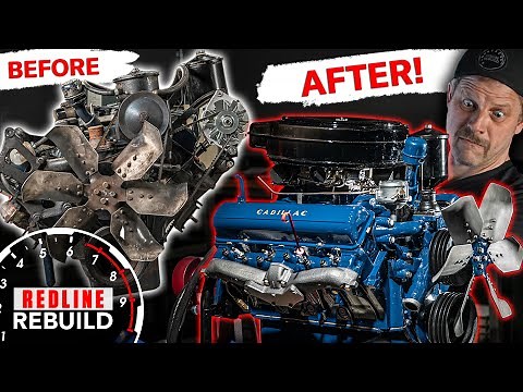 Worn-out Cadillac V-8 Engine Rebuild Time-lapse | Redline Rebuild