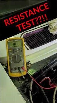 Testing resistance and voltage drop