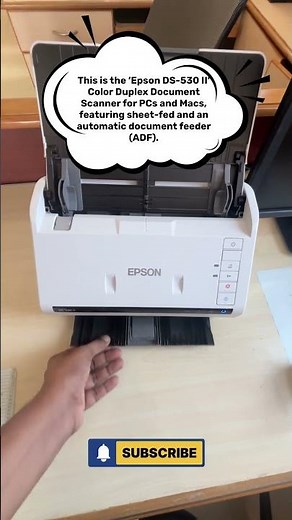 Epson DS 530 II FASTEST Auto Document Feeder Scanner for PC and Mac