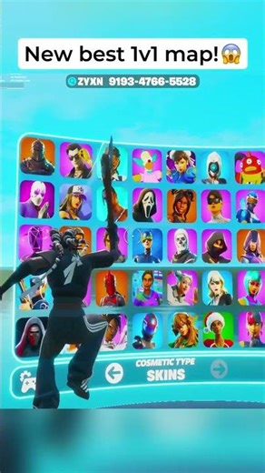 This 1v1 Map Has a Secret Gift! #fortnite #1v1 #fyp