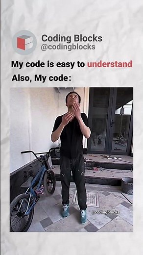 My code is easy to understand | Who else can relate | Coding Blocks! #code