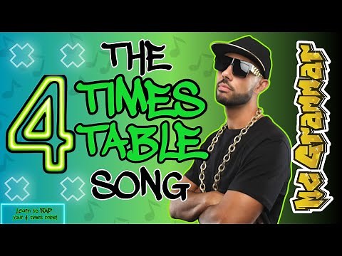 Learn Your Four Times Table in Rap! | MC Grammar 🎤 | Educational Rap Songs for Kids 🎵